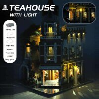 Mould King 16026 Tea Restaurant Altstadt Gebäude  mit LED Beleuchtungsanlage