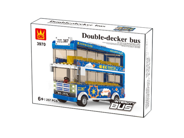 Wange 3970 Blauer Doppeldecker-Bus