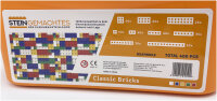 Kazi Classic Bricks-Box mit 400 Plates in Rot - Blau -...