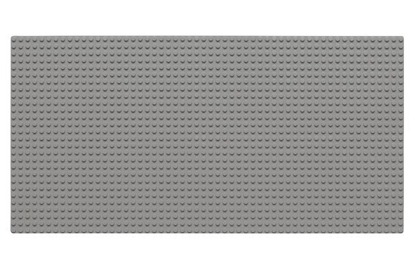 Wange 8804 Baseplate 28 x 56 Noppen ca. 22,4 cm x 44,8 cm Hellgrau light grey