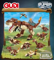 Gudi 40405 - 8 in 1 Dinosaurier
