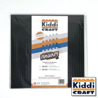 Kiddicraft Stackable Baseplate 32 x 32 Noppen (25,5 x 25,5cm) Schwarz