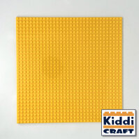 Kiddicraft Stackable Baseplate 32 x 32 Noppen (25,5 x 25,5cm) Gelb