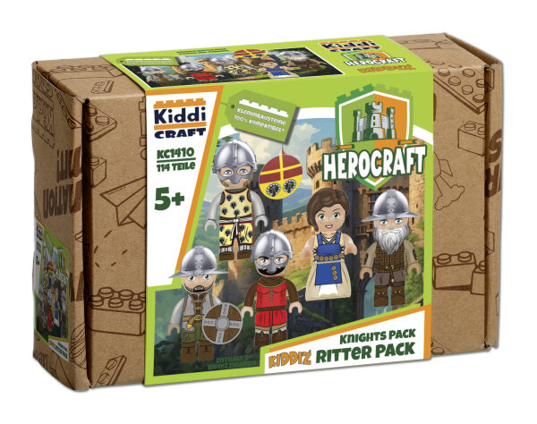 Kiddicraft KC1410 KIDDIZ Figuren-Pack: Ritter