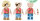 Kiddicraft KC1411 KIDDIZ Figuren-Pack: Piraten Crew